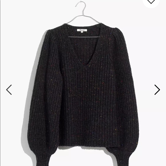 NEW Madewell Cozy Cabin Sweater marled chunky cardigan popcorn mix cozy - Picture 6 of 8